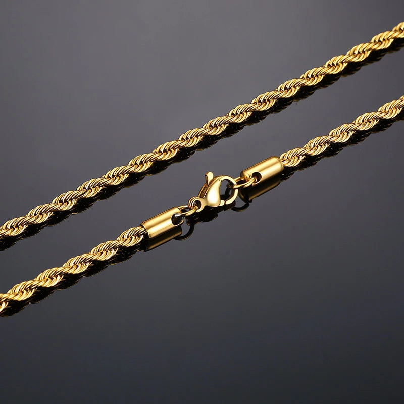 Collier Cubain en Acier Inoxydable – Style Puissant & Intemporel 🔥💎