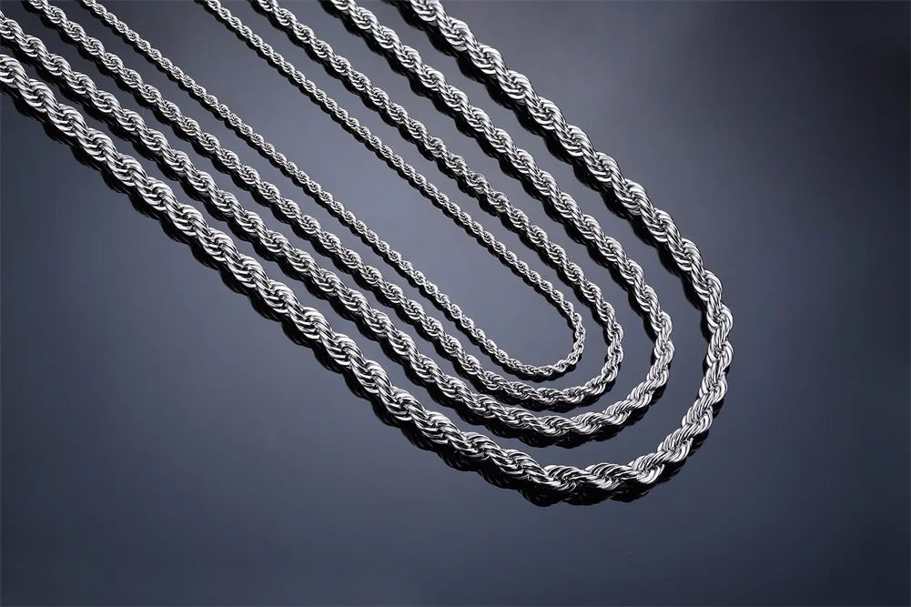 Collier Cubain en Acier Inoxydable – Style Puissant & Intemporel 🔥💎