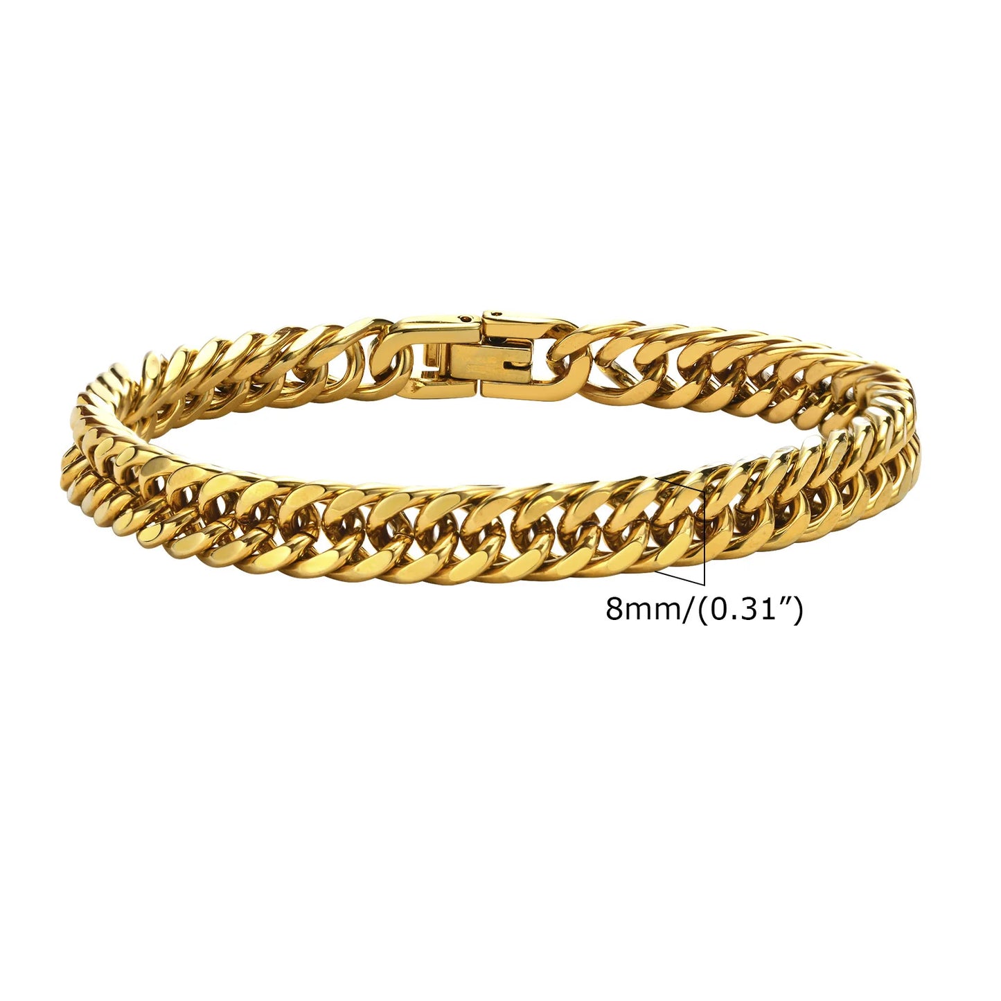 Bracelet Cubain en Acier Inoxydable – Style Audacieux & Intemporel 🔥