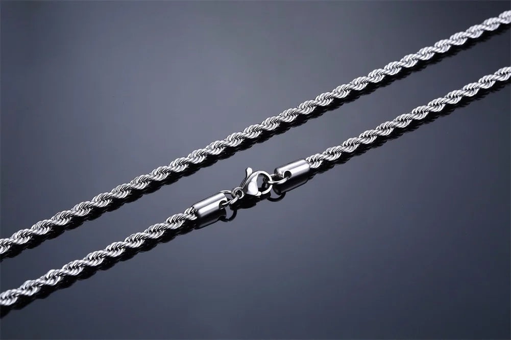 Collier Cubain en Acier Inoxydable – Style Puissant & Intemporel 🔥💎
