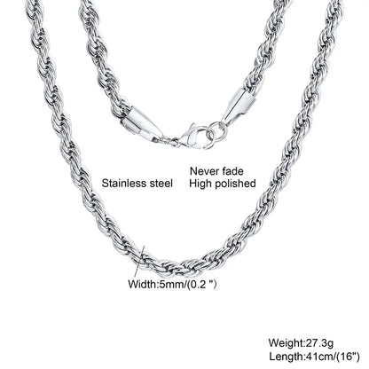 Collier Cubain en Acier Inoxydable – Style Puissant & Intemporel 🔥💎