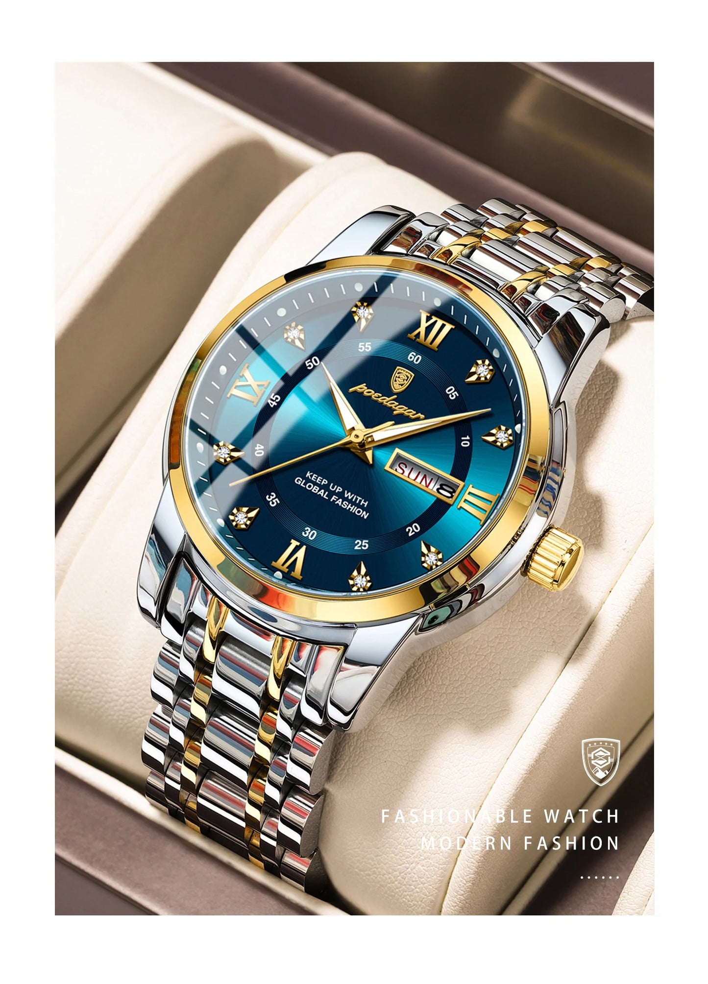 POEDAGAR – Montre de Luxe pour Homme ✨