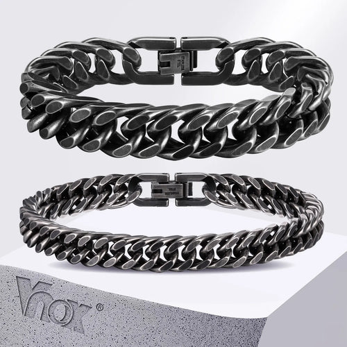Bracelet Cubain en Acier Inoxydable – Style Audacieux &amp; Intemporel 🔥