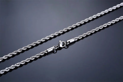 Collier Cubain en Acier Inoxydable – Style Puissant & Intemporel 🔥💎